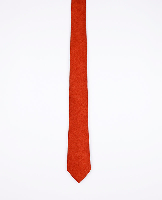 Corbata Naranja n°2 Hombre en Efecto Terciopelo | Simon - Unipap's