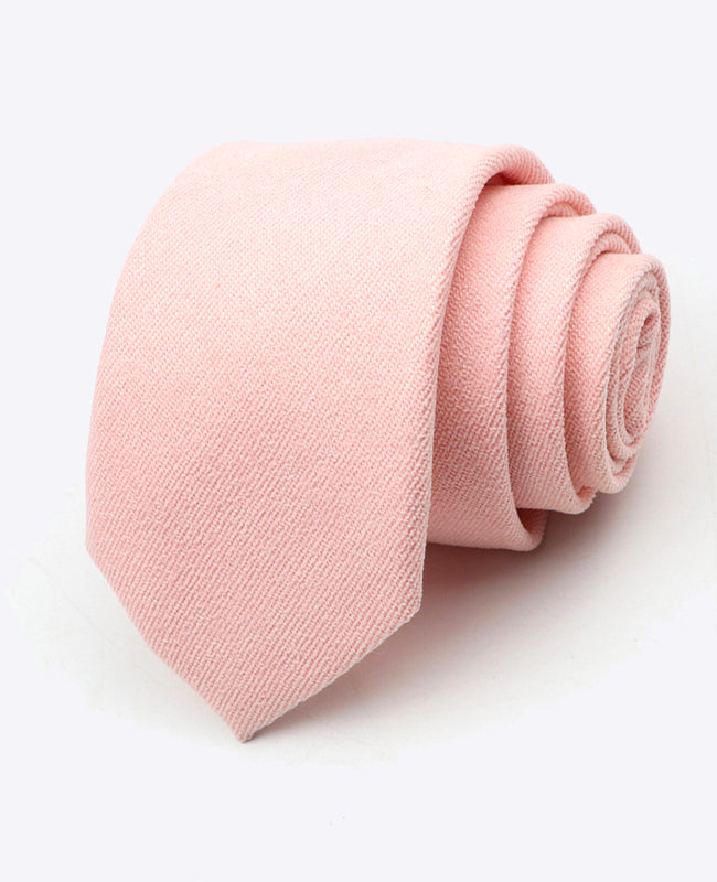 Corbata Rosa n°1 Hombre en Efecto Terciopelo «Simon»