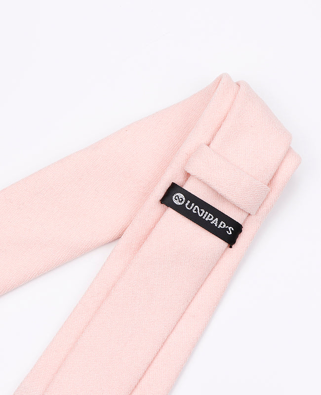 Corbata Rosa n°1 Hombre en Efecto Terciopelo | Simon - Unipap's