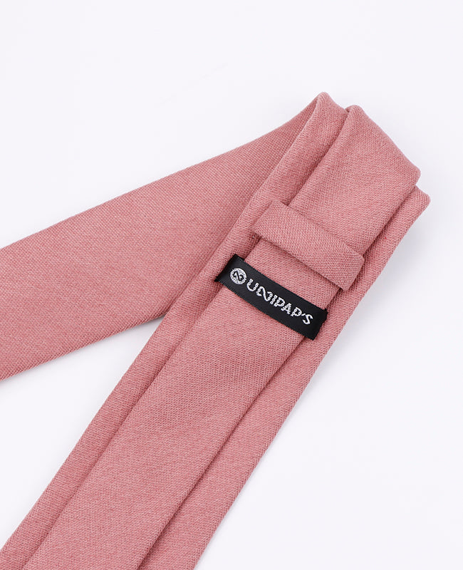 Corbata Rosa n°2 Hombre en Efecto Terciopelo | Simon - Unipap's