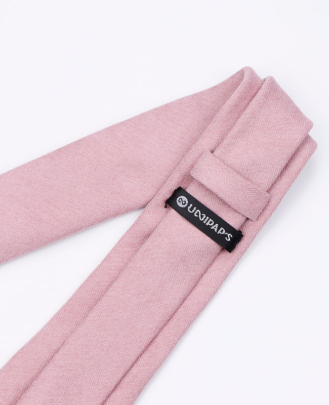 Corbata Rosa n°3 Hombre en Efecto Terciopelo | Simon - Unipap's
