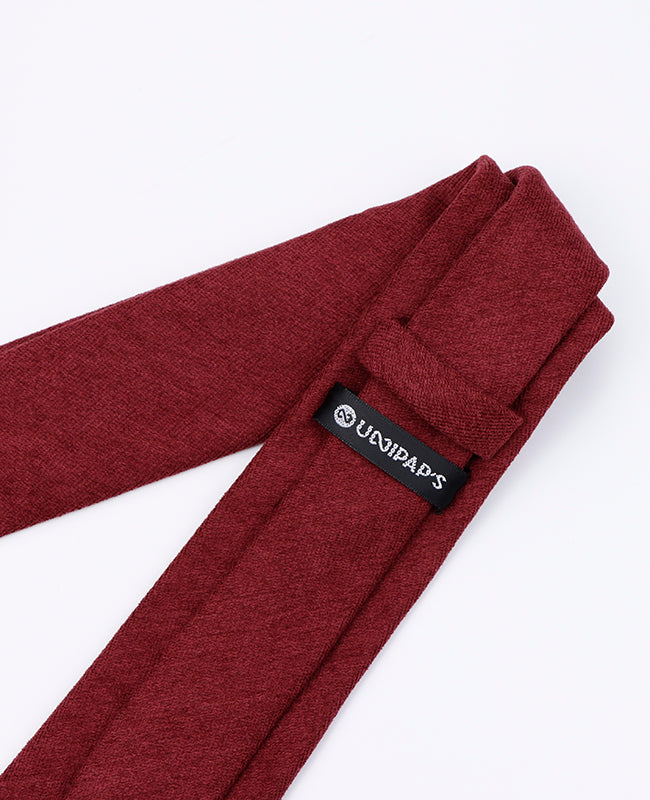Corbata Rojo n°1 Hombre en Efecto Terciopelo «Simon»