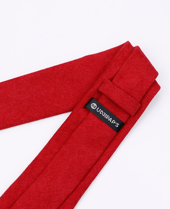 Corbata Rojo n°2 Hombre en Efecto Terciopelo | Simon - Unipap's