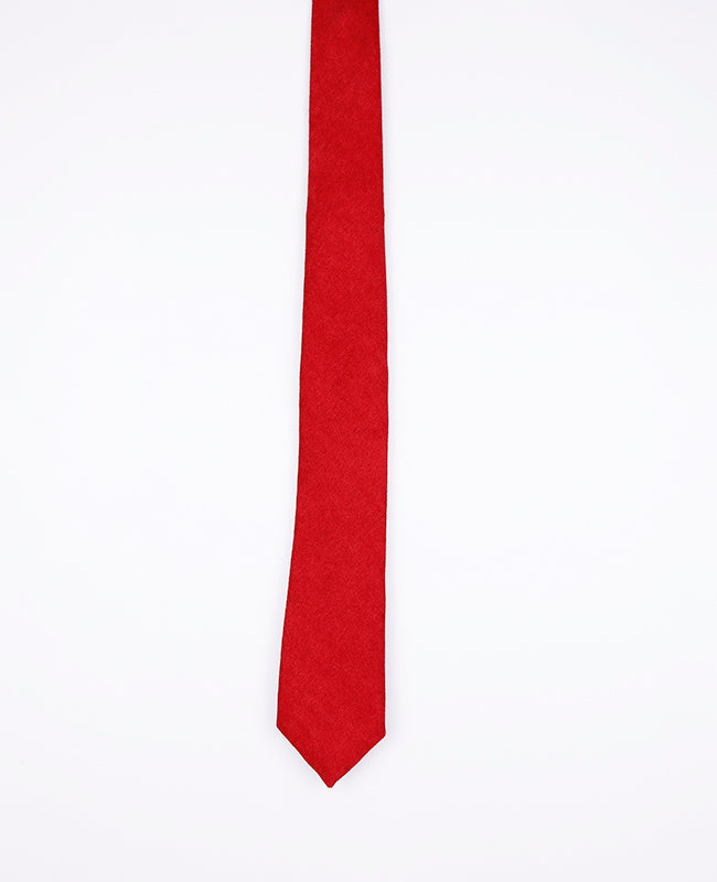 Corbata Rojo n°2 Hombre en Efecto Terciopelo | Simon - Unipap's