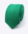 Corbata Verde n°3 Hombre en Efecto Terciopelo | Simon - Unipap's