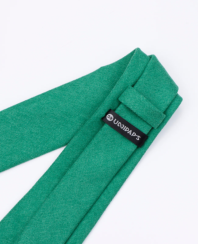 Corbata Verde n°3 Hombre en Efecto Terciopelo | Simon - Unipap's
