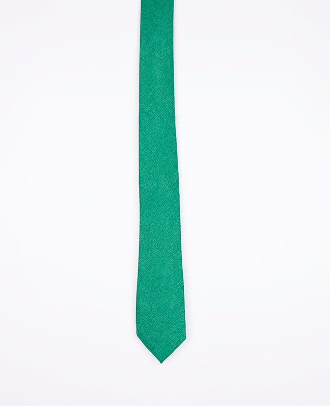 Corbata Verde n°3 Hombre en Efecto Terciopelo | Simon - Unipap's