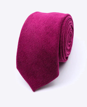 Corbata Violeta n°2 Hombre en Efecto Terciopelo «Simon»