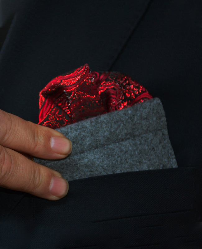 Funda para pañuelo de bolsillo Gris
