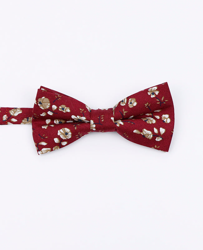 Noeud Papillon Liberty Rouge n°1 Enfant en Coton | Gaspard - Unipap's