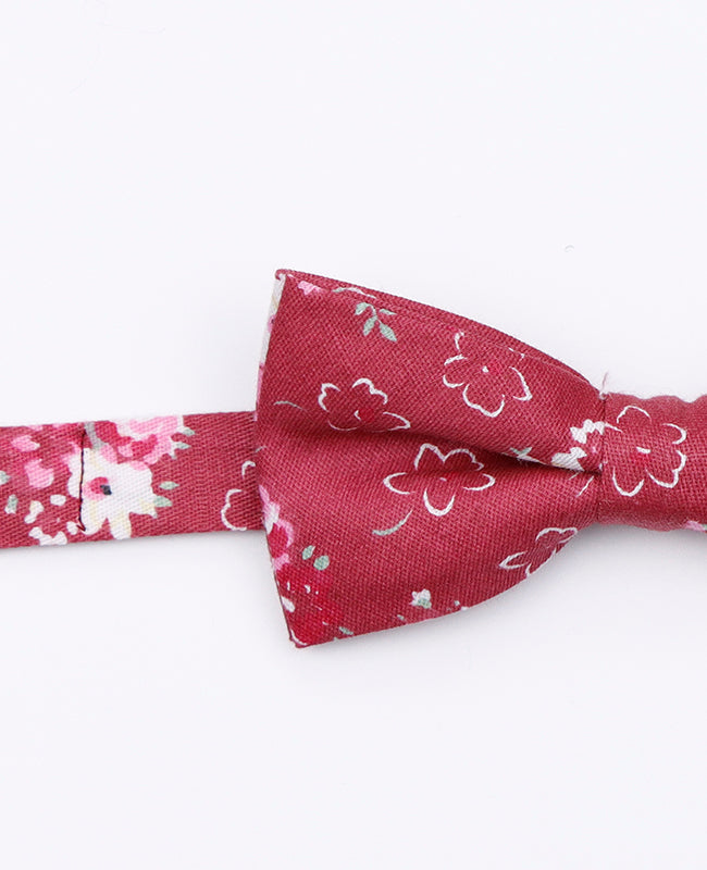 Noeud Papillon Liberty Rouge n°2 Enfant en Coton | Gaspard - Unipap's