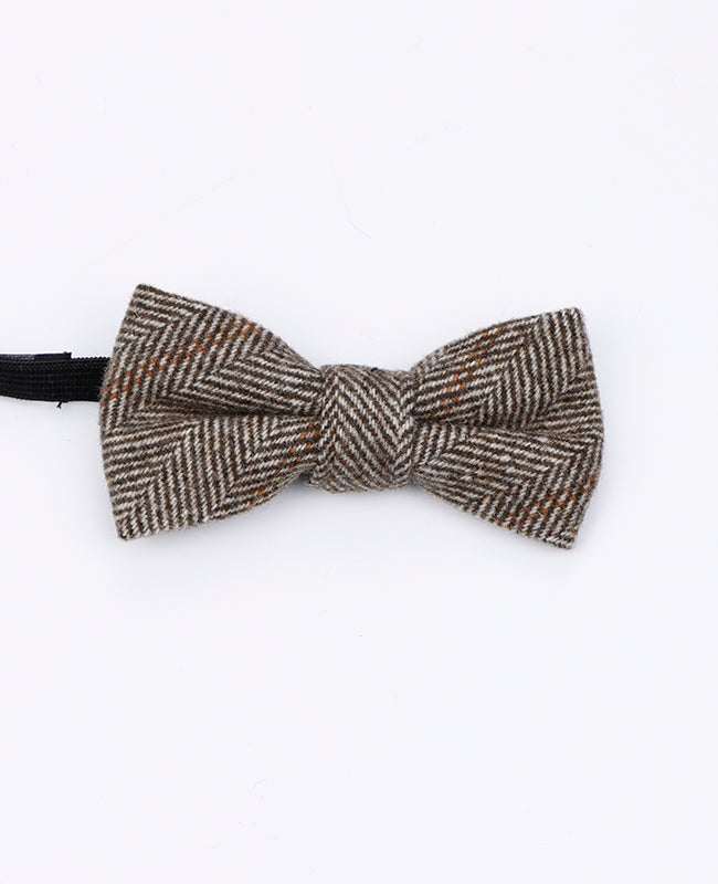 Pajarita Tartán Gris n°3 Niños en Lana | Norbert - Unipap's