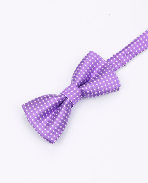 Noeud Papillon Violet n°1 à Pois Enfant en Polyester | Louis - Unipap's