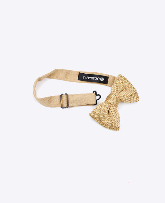 Noeud Papillon Doré Enfant en Tricot «Léon»