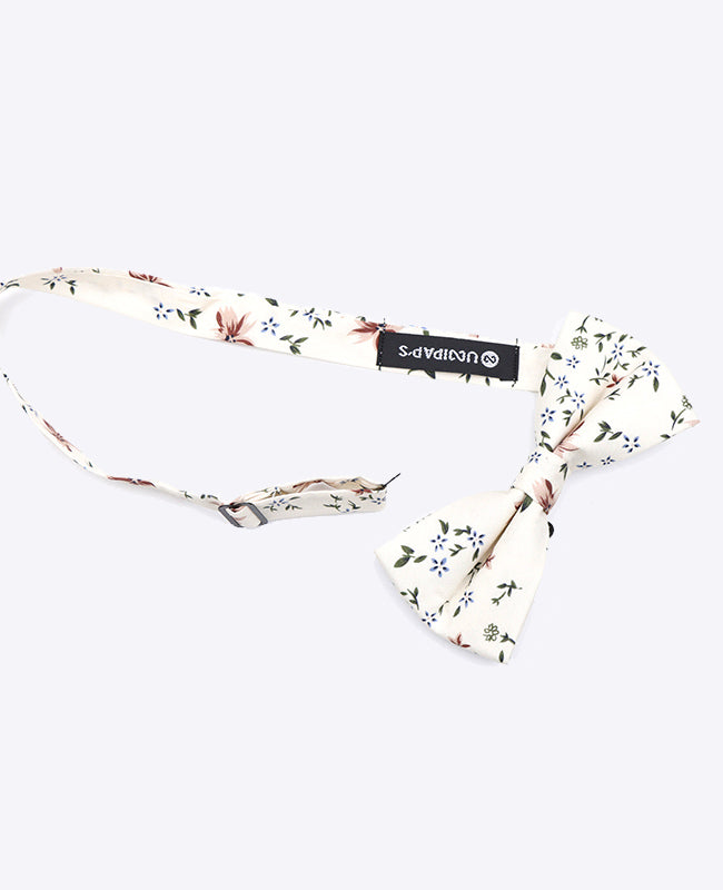 Pajarita Liberty Blanco n°8 Hombre en Algodón «Charles»