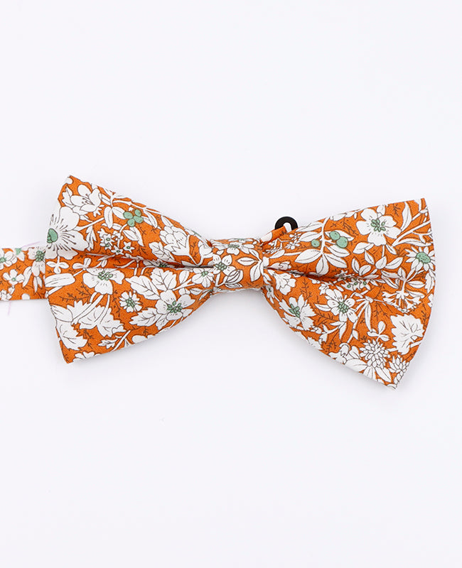 Pajaritas Liberty Naranja Padre e Hijo en Algodón «Clovis»