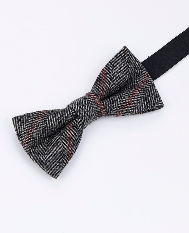 Pajarita Tartán Gris n°4 Hombre en Lana | Norbert - Unipap's