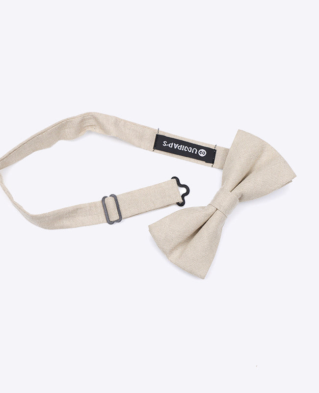 Pajarita Beige Hombre en Algodón «Edgard»
