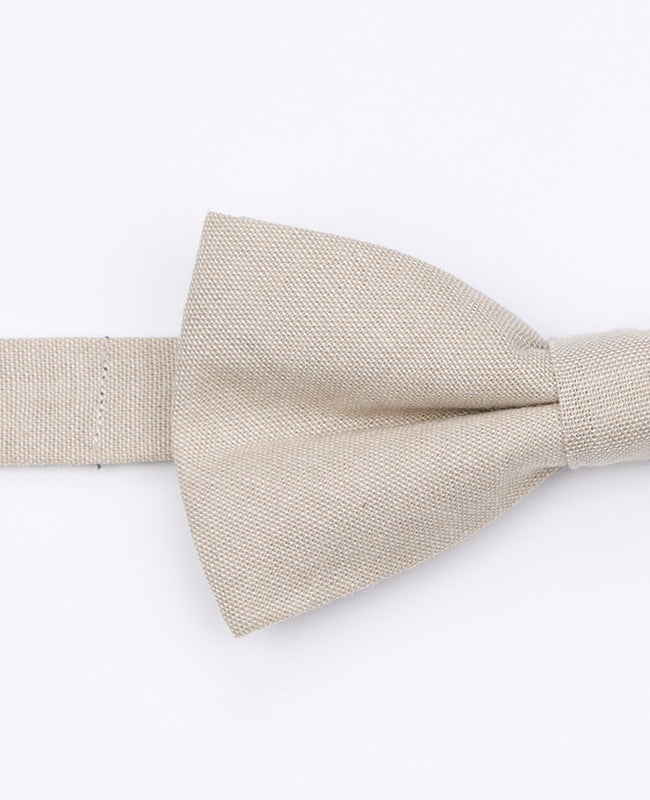 Pajarita Beige Hombre en Algodón «Edgard»