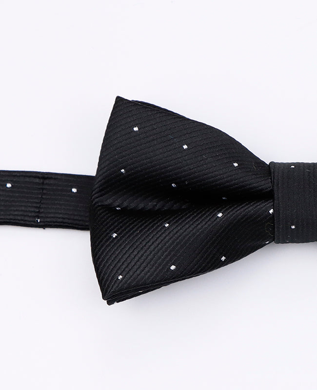 Pajarita Negro De Lunares Hombre en Poliéster «Georges»