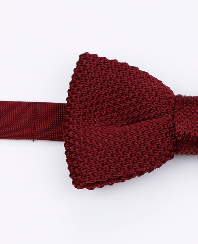 Noeud Papillon Rouge n°1 Homme en Tricot «Léon»