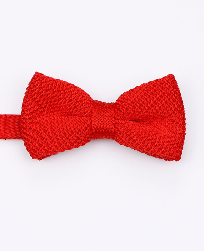 Noeud Papillon Rouge n°2 Homme en Tricot «Léon»