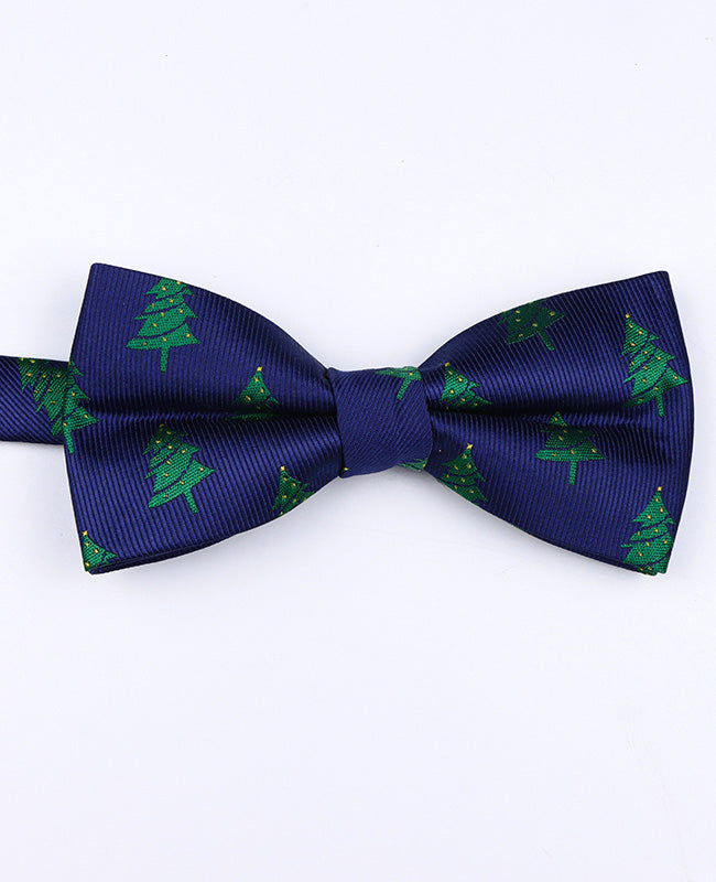 Pajarita de Navidad Azul n°1 Hombre en Poliéster «Christmas»