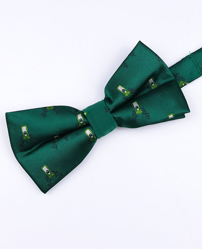 Pajarita de Navidad Verde n°2 Hombre en Poliéster «Christmas»