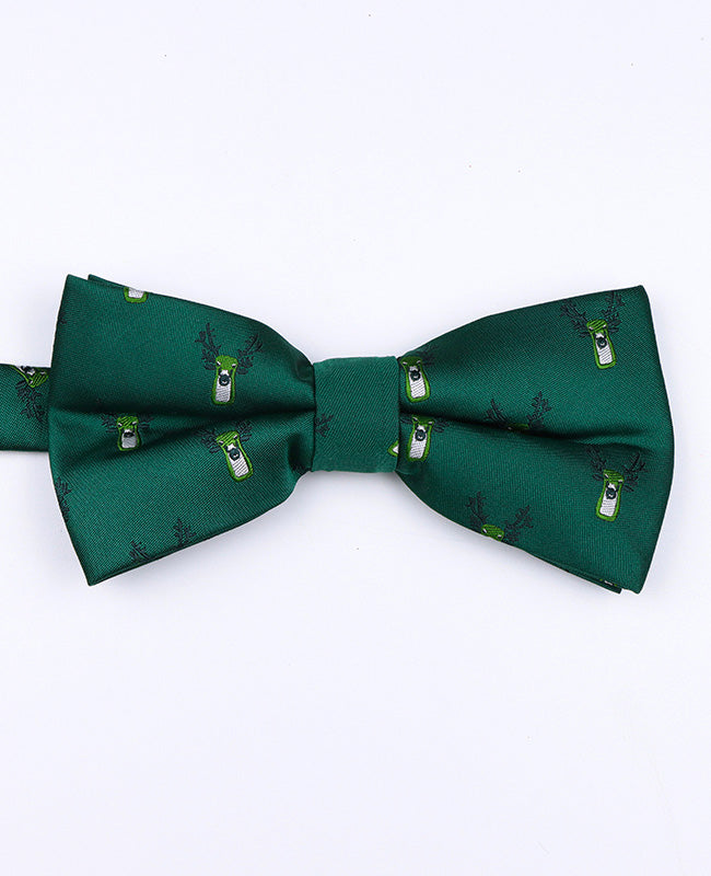 Pajarita de Navidad Verde n°2 Hombre en Poliéster «Christmas»