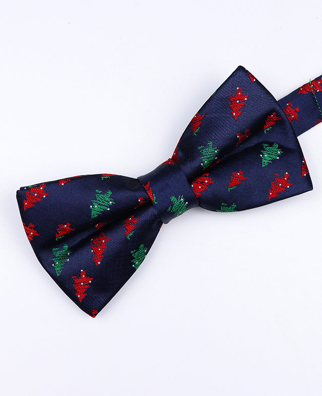 Pajarita de Navidad Azul n°2 Hombre en Poliéster «Christmas»