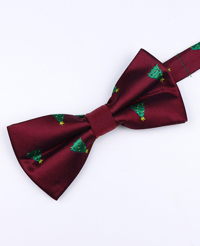 Pajarita de Navidad Roja n°1 Hombre en Poliéster «Christmas»
