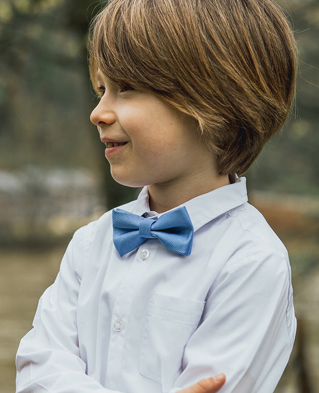 Noeud Papillon Bleu n°5 Enfant en Polyester «Lucien»