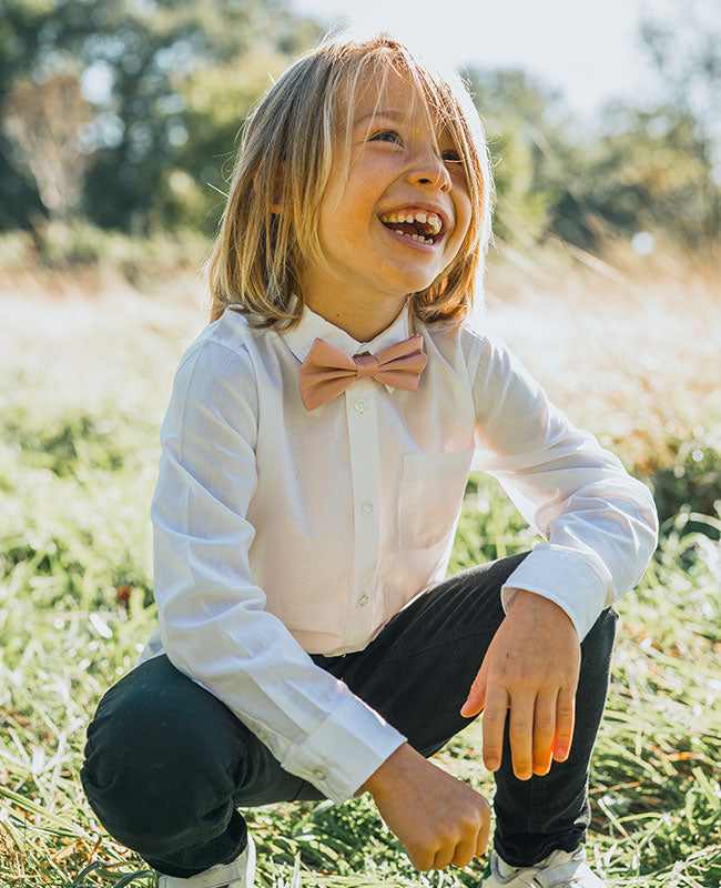 Noeud Papillon Rose n°4 Enfant en Polyester «Anatole»