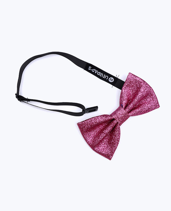 Pajarita Con Lentejuelas Rosa n°1 Hombre en Poliéster «Olive»
