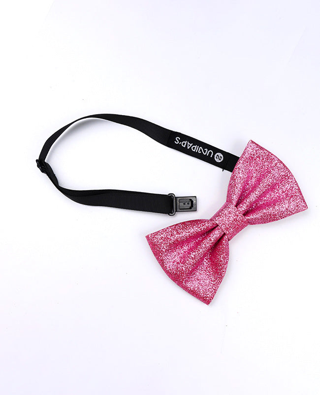Pajarita Con Lentejuelas Rosa n°2 Hombre en Poliéster «Olive»