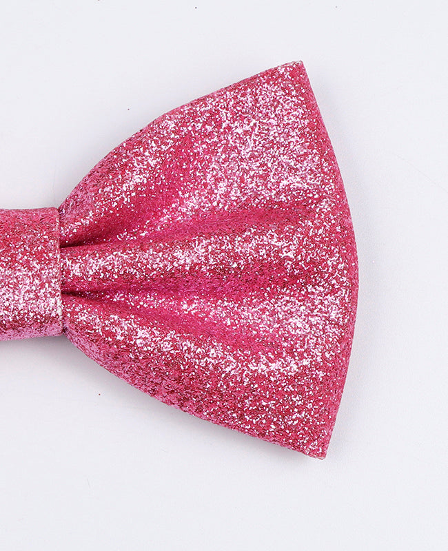 Pajarita Con Lentejuelas Rosa n°2 Hombre en Poliéster «Olive»