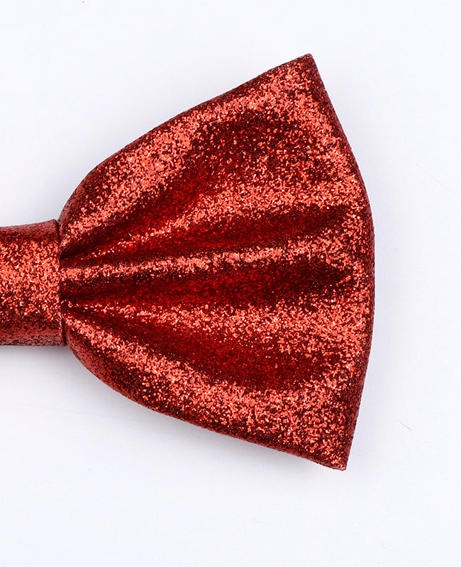 Pajarita Con Lentejuelas Rojo n°2 Hombre en Poliéster «Olive»