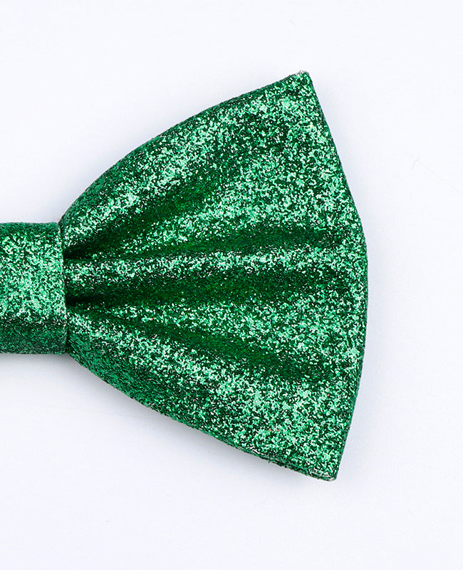 Pajarita Con Lentejuelas Verde n°1 Hombre en Poliéster «Olive»