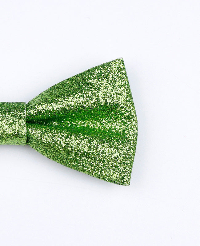 Pajarita Con Lentejuelas Verde n°2 Niños en Poliéster «Olive»