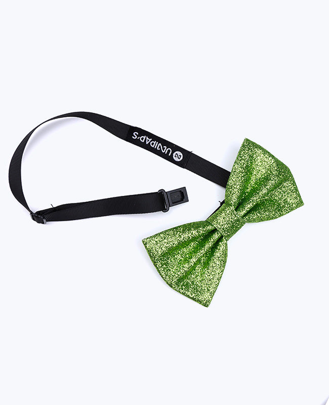 Pajarita Con Lentejuelas Verde n°2 Hombre en Poliéster «Olive»