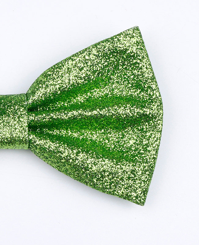 Pajarita Con Lentejuelas Verde n°2 Hombre en Poliéster «Olive»