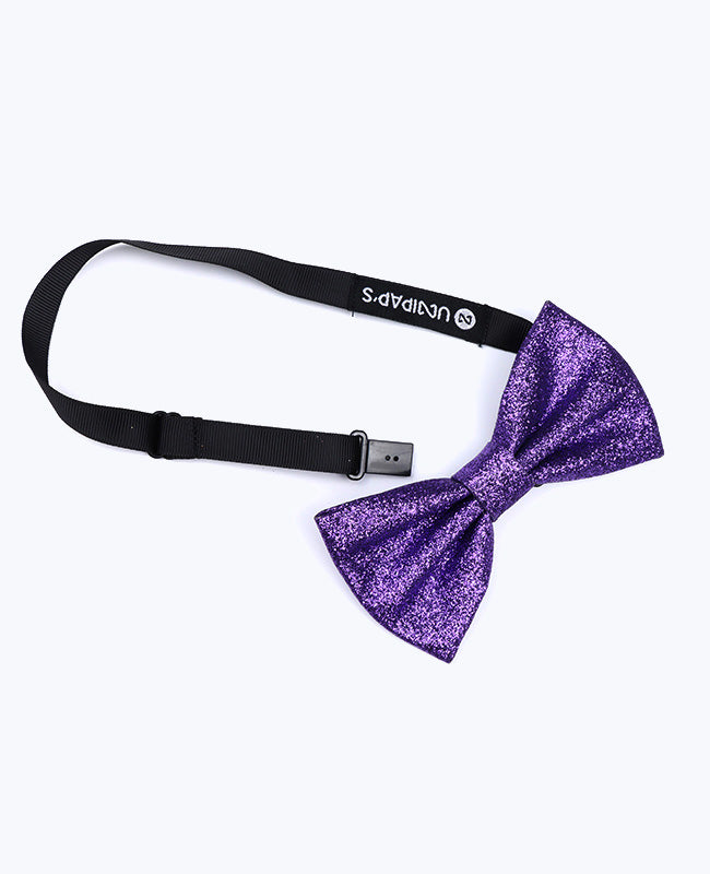 Pajarita Con Lentejuelas Violeta Hombre en Poliéster «Olive»