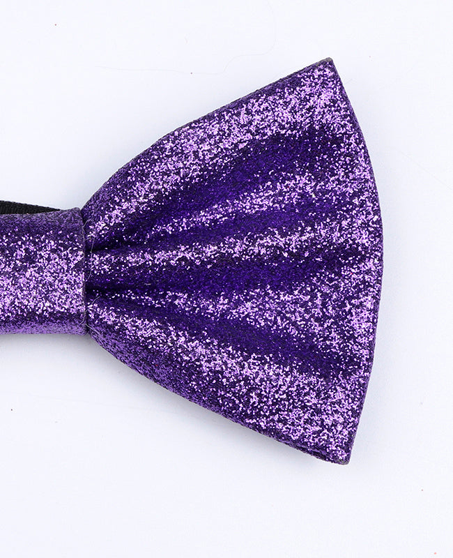 Pajarita Con Lentejuelas Violeta Hombre en Poliéster «Olive»