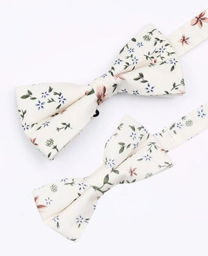 Pajaritas Liberty Blanco Padre e Hijo en Algodón «Charles»