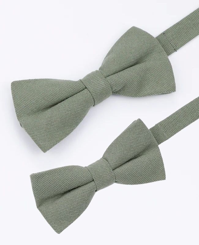 Pajaritas Verde n°2 Padre e Hijo en Algodón «Edgard»