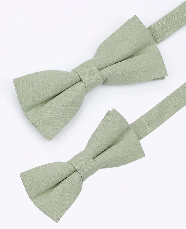 Pajaritas Verde n°2 Padre e Hijo en Algodón «Oscar»