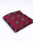 Pañuelo de bolsillo de Navidad Rojo n°1 en Poliéster «Christmas»