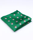 Pañuelo de bolsillo de Navidad Verde n°1 en Poliéster «Christmas»