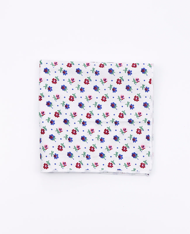 Pañuelo de bolsillo Liberty Blanco n°1 en Algodón | Gaspard - Unipap's