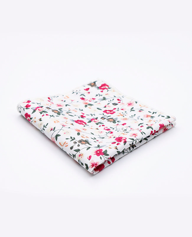Pañuelo de bolsillo Liberty Blanco n°2 en Algodón | Charles - Unipap's